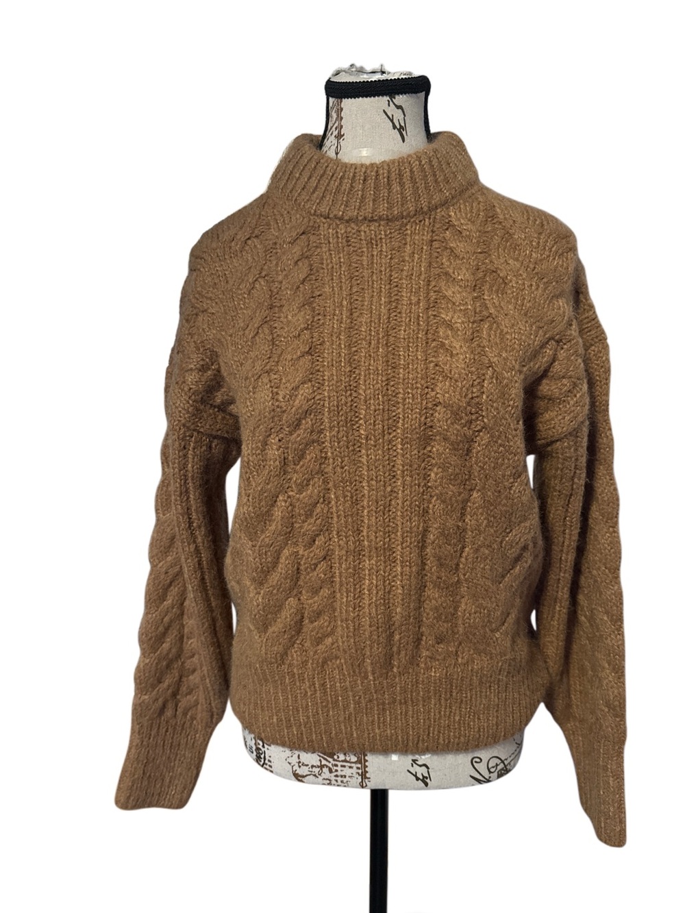 NWT! Women's A New Day Brown Cable-Knit Women's Sweater - XS
